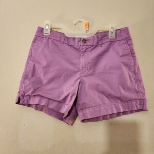 Old Navy The Diva Chino Shorts Size 8 Purple Lavender Preppy Coastal Golf Casual